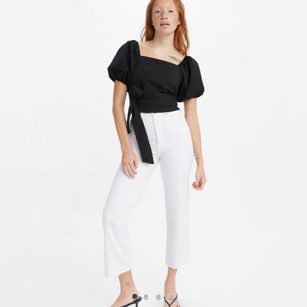 Levi’s White Ribcage Straight Ankle Women’s Jeans